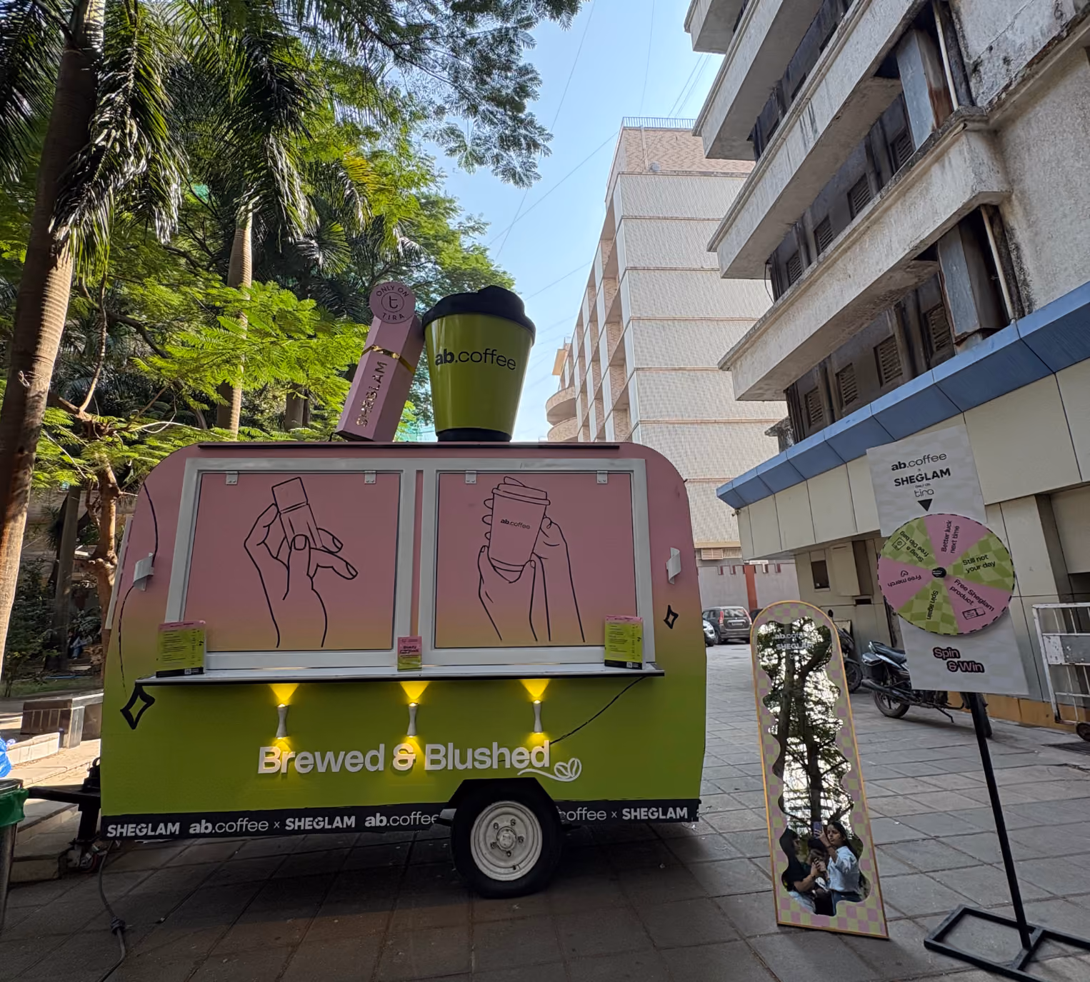 AB Coffee and The Body Shop pop-up in Gurugram